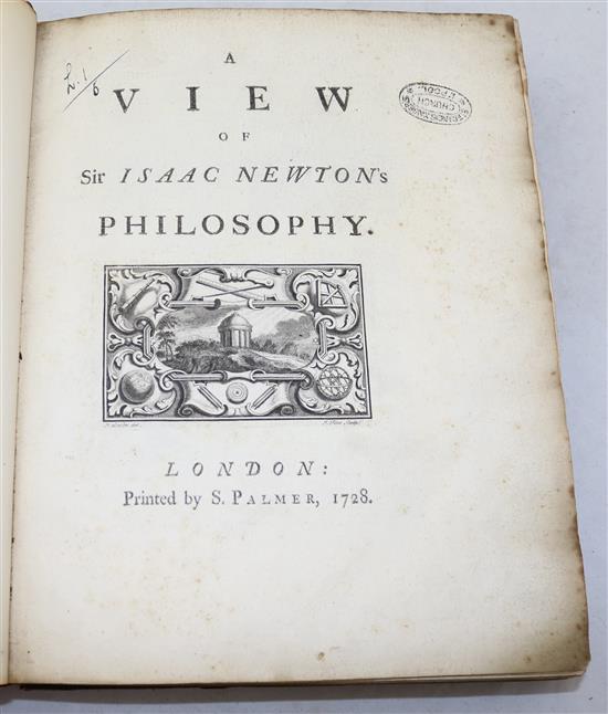 Pemberton, H - A View of Sir Isaac Newtons Philosophy,